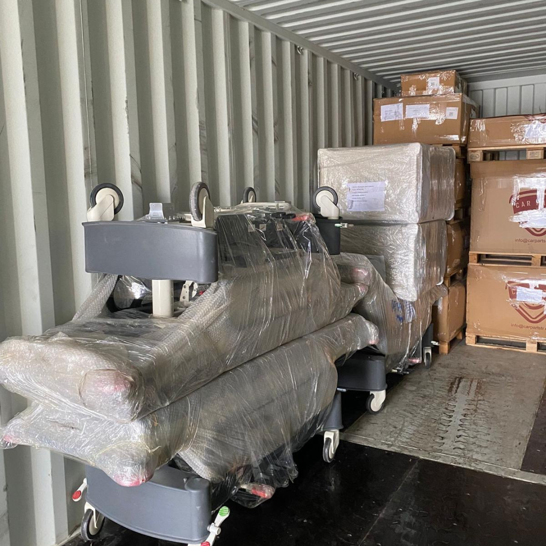 Wrapped container shipment Wrapped container shipment